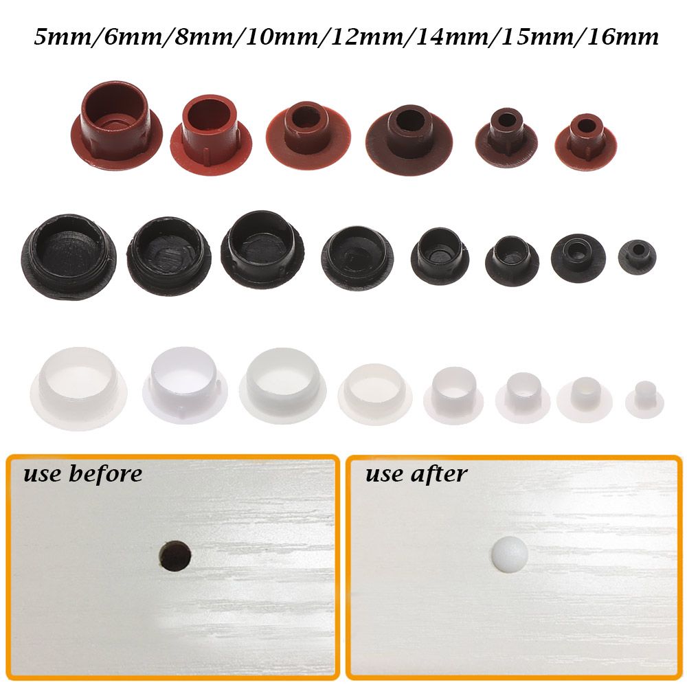 Furniture Hardware Covers - 50Pcs 5-16mm Furniture Hole Covers Protection