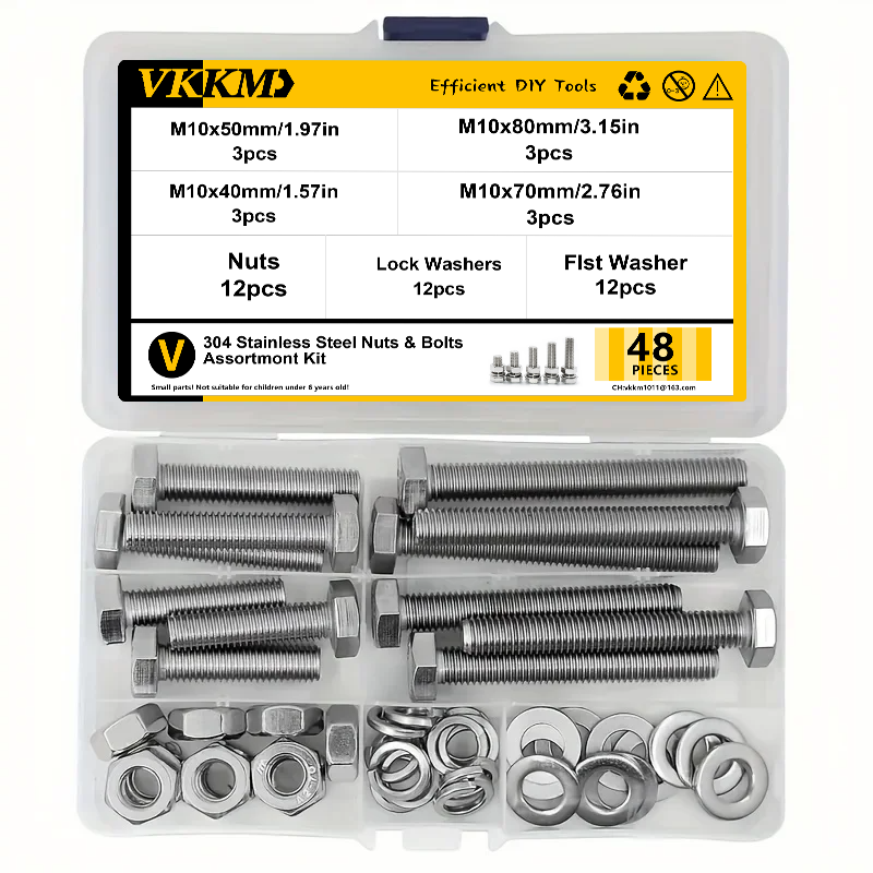 Restoration Hardware Furniture Outdoor - VKKM 48Pcs M10 Hex Head Bolts
