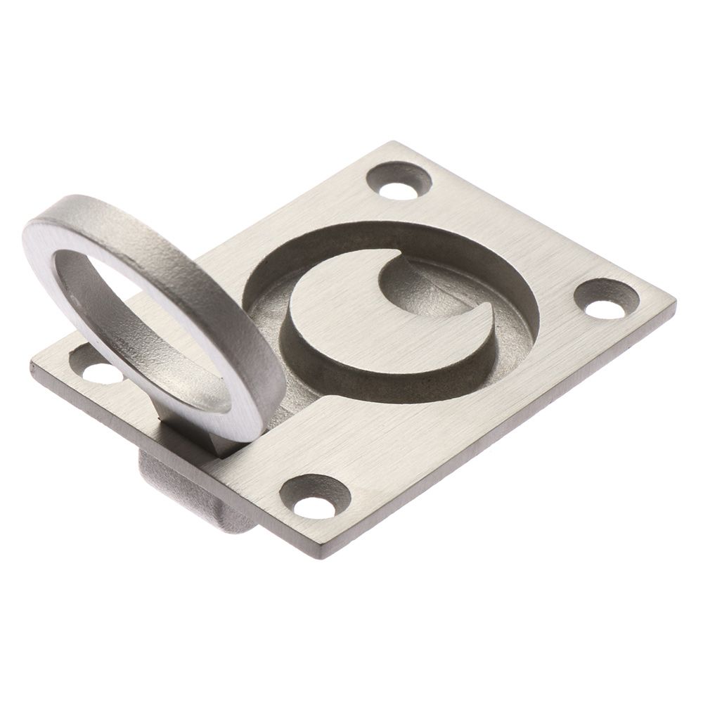 Furniture Hardware Knobs - Stainless Steel Flush Pull Ring Deck