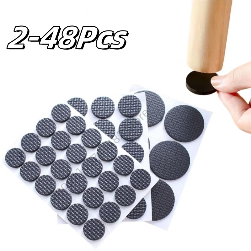 Furniture Foot Pad - 2-48Pc Self Adhesive Black Furniture Leg