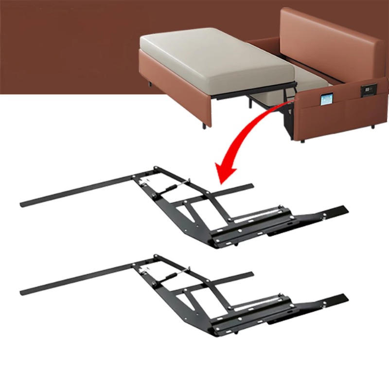 Furniture Hardware For Bed - Multifunctional three-fold flipped sofa bed frame,