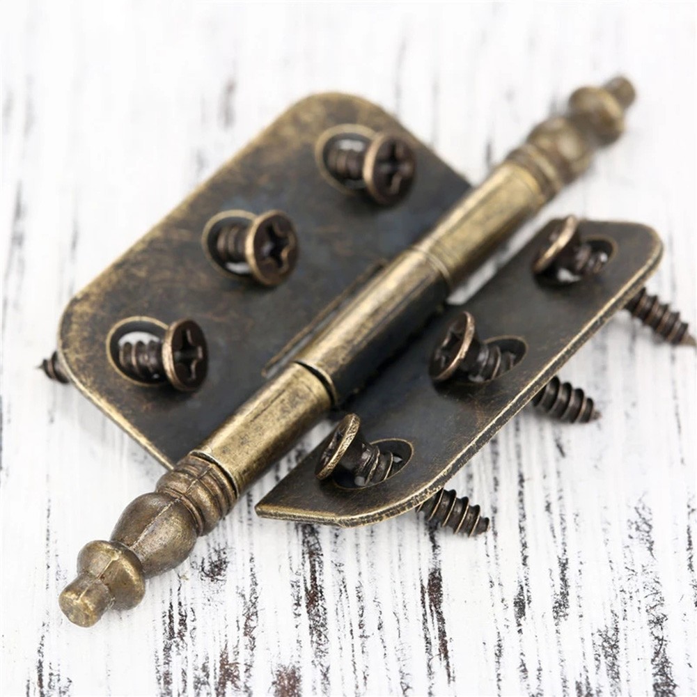 Furniture Hardware Antique - Hinge Repair Plate Antique Bronze Crown