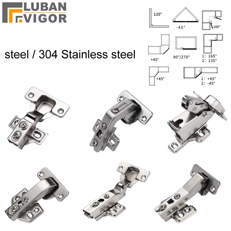 Soft Close Hinge - Damping hinge Large angle Soft-Close Half-Mortise