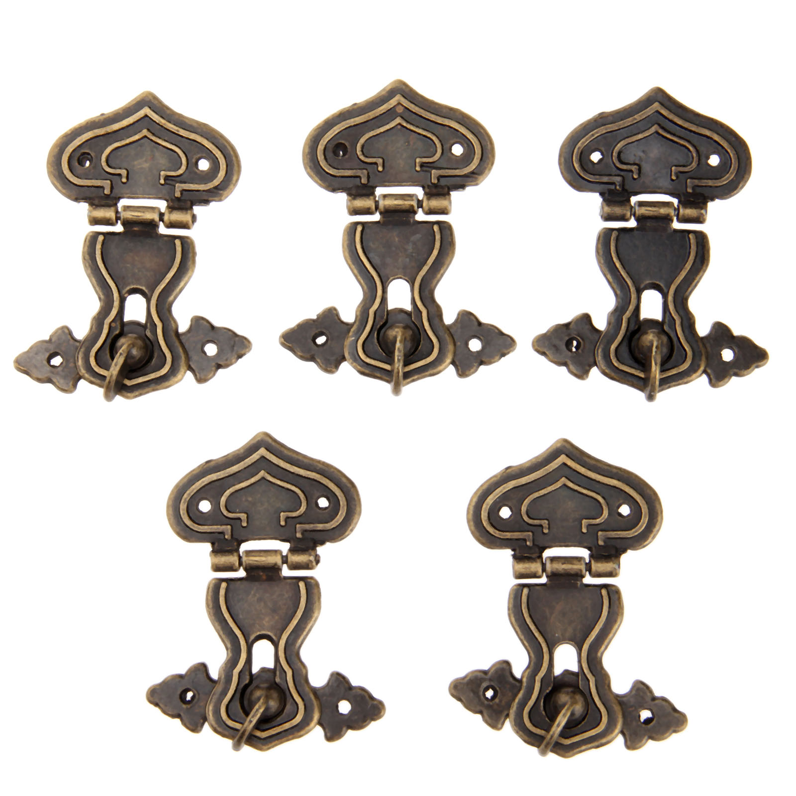 Furniture Hardware Antique - 5Pcs 63x47mm Antique Metal Lock Decorative