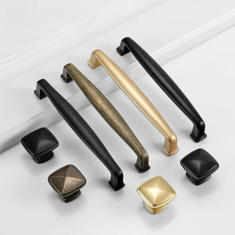 Yijia Black Cabinet Door Handl - Furniture Hardware Wholesale ulasan dan harga