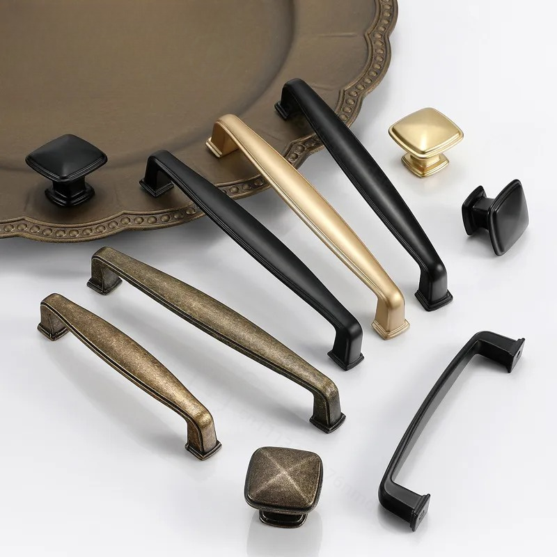 Yijia Black Cabinet Door Handl - Furniture Hardware Wholesale ulasan dan harga