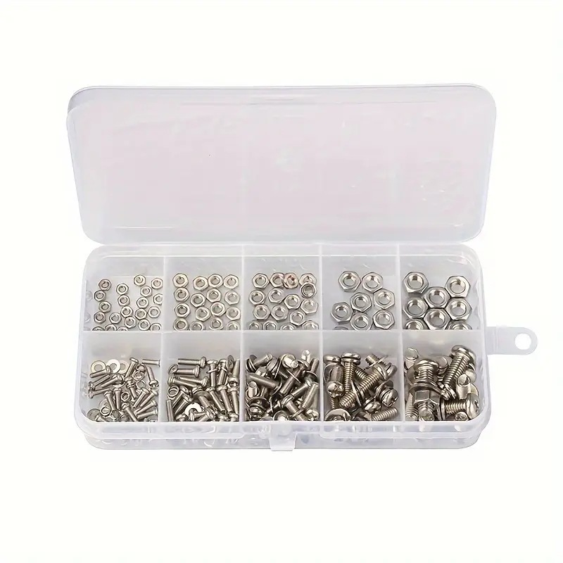 320PCS Hex Nuts & Bolts Set M2 - Furniture Hardware Repair ulasan dan harga