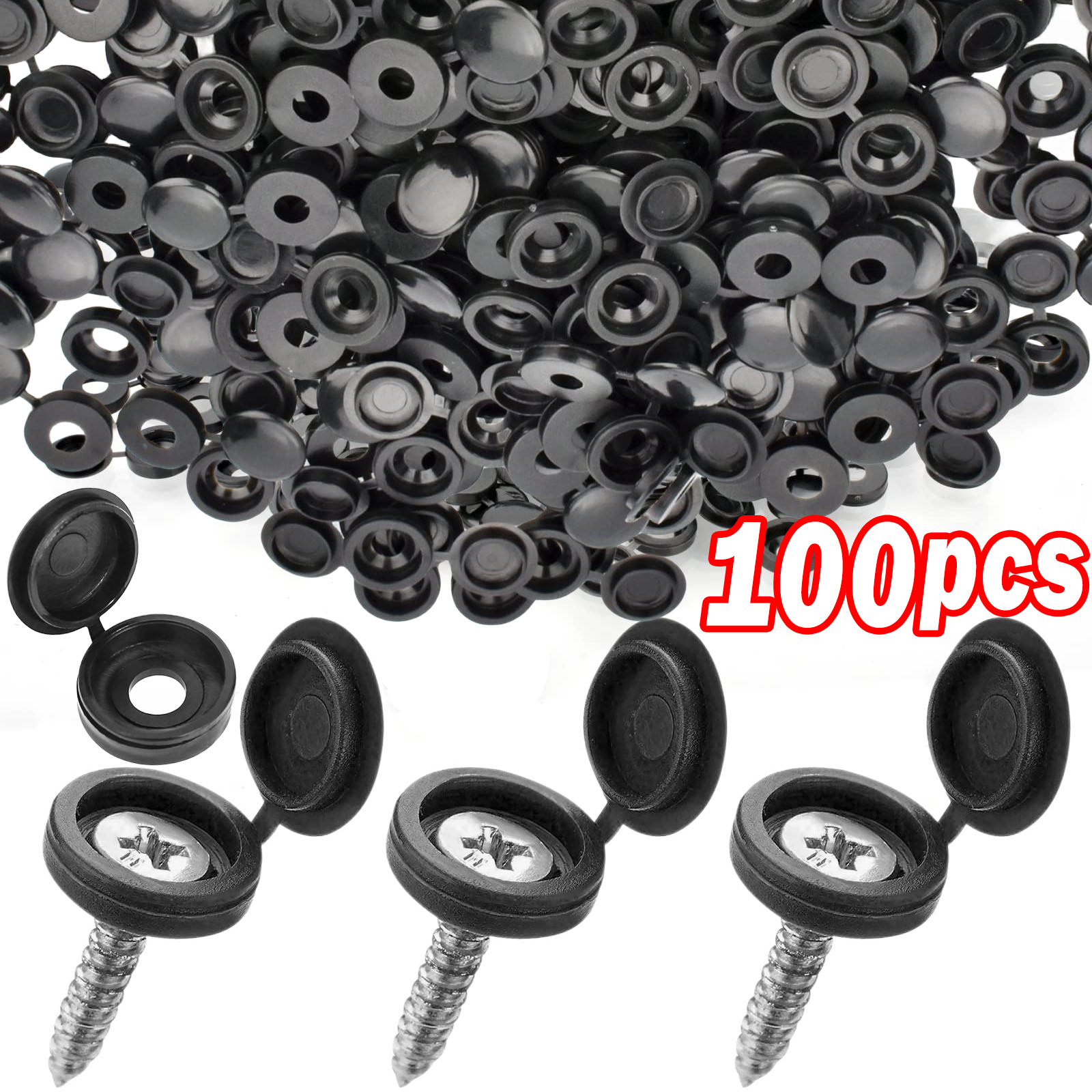 5/100PCS Hinged Plastic Screw  - Furniture Hardware Covers ulasan dan harga