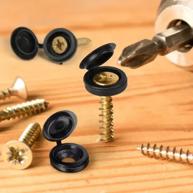 5/100PCS Hinged Plastic Screw  - Furniture Hardware Covers ulasan dan harga