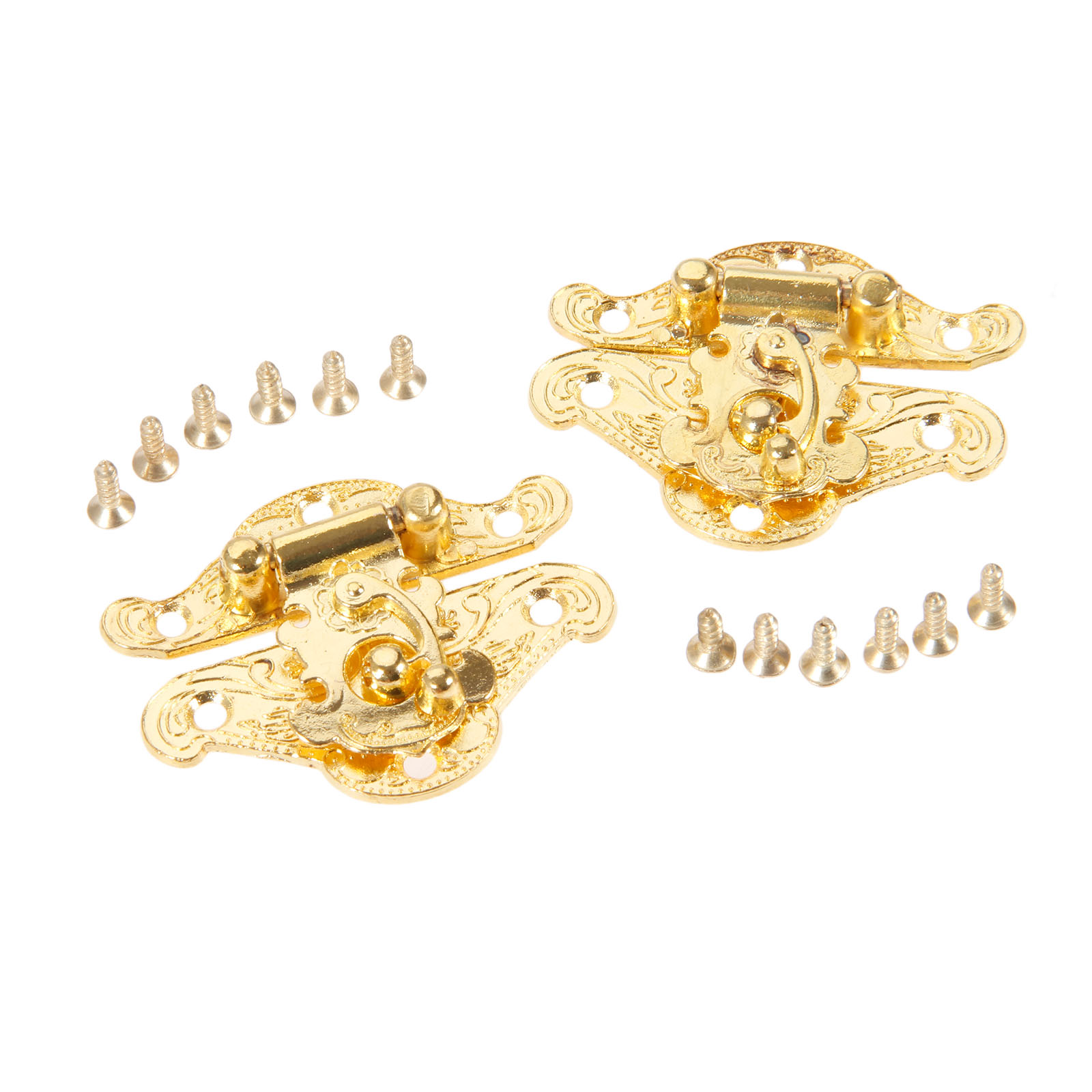 DRELD 2Pcs Antique Gold Box La - Furniture Hardware Antique ulasan dan harga