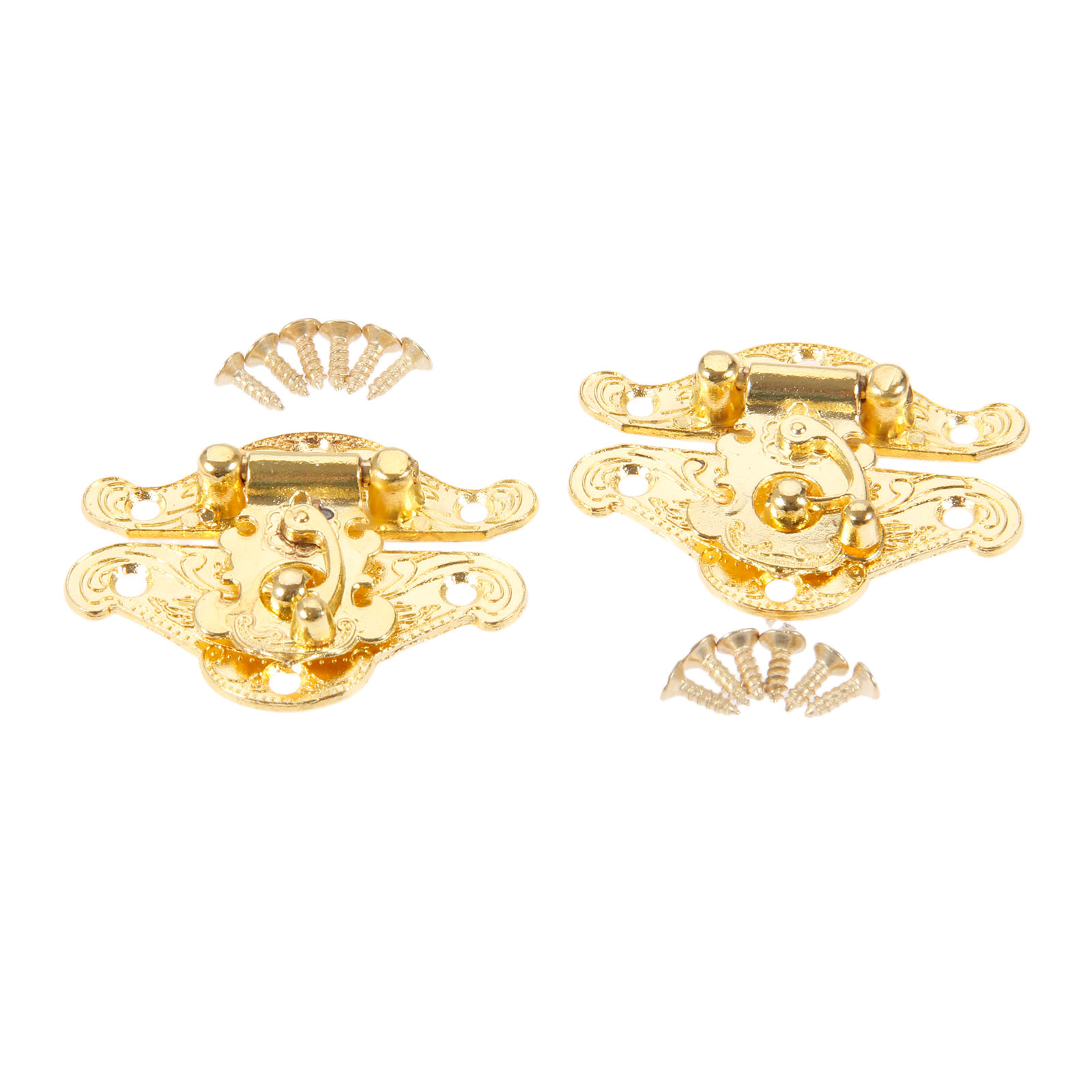 DRELD 2Pcs Antique Gold Box La - Furniture Hardware Antique ulasan dan harga