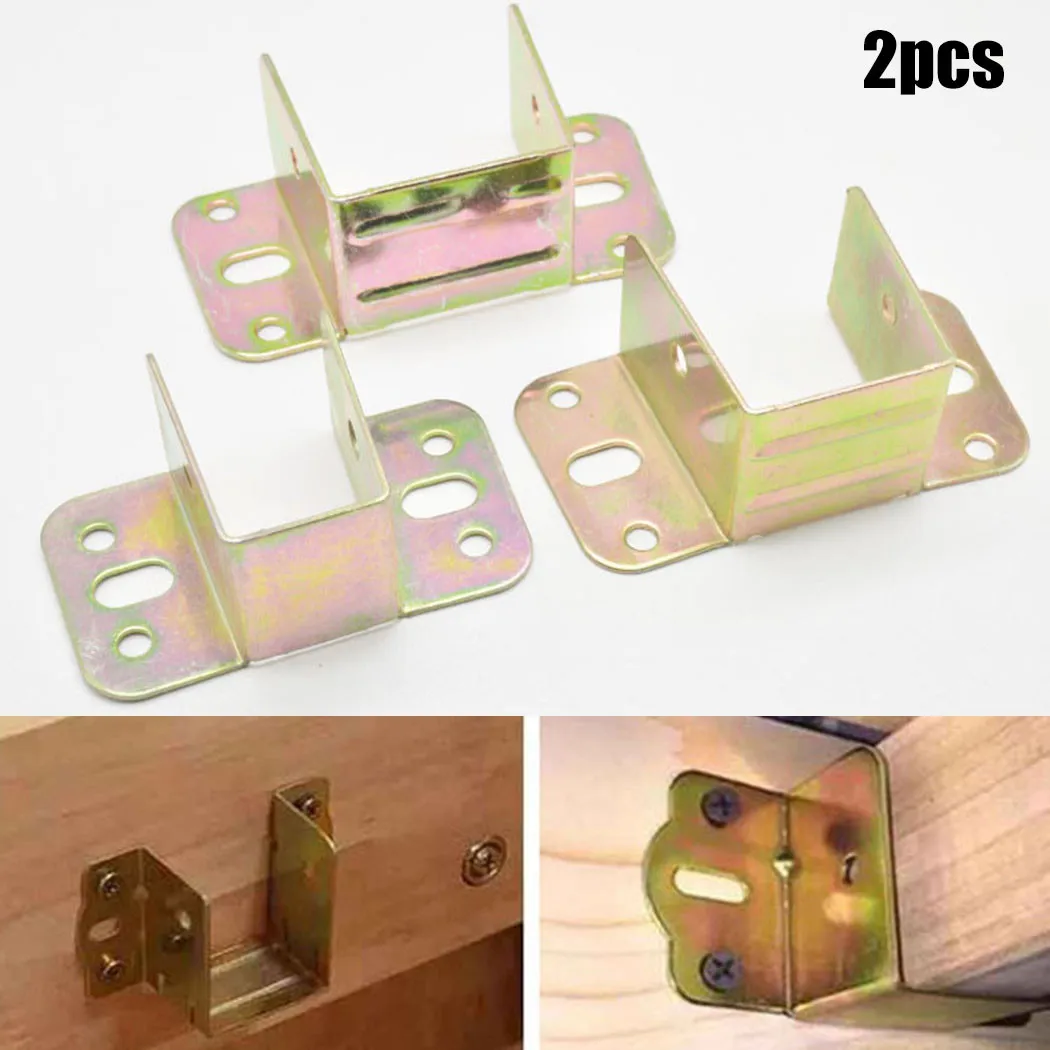 2pcs U Shaped Metal Bed Bracke - Furniture Hardware For Bed ulasan dan harga