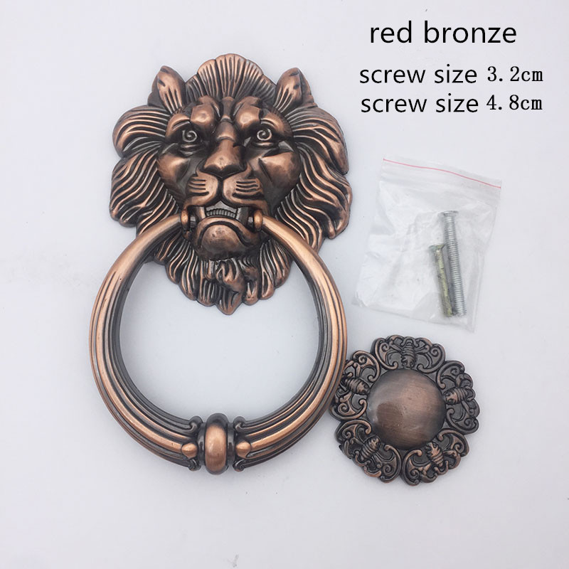 Antique Bronze Lion Head Handl - Furniture Hardware Antique ulasan dan harga