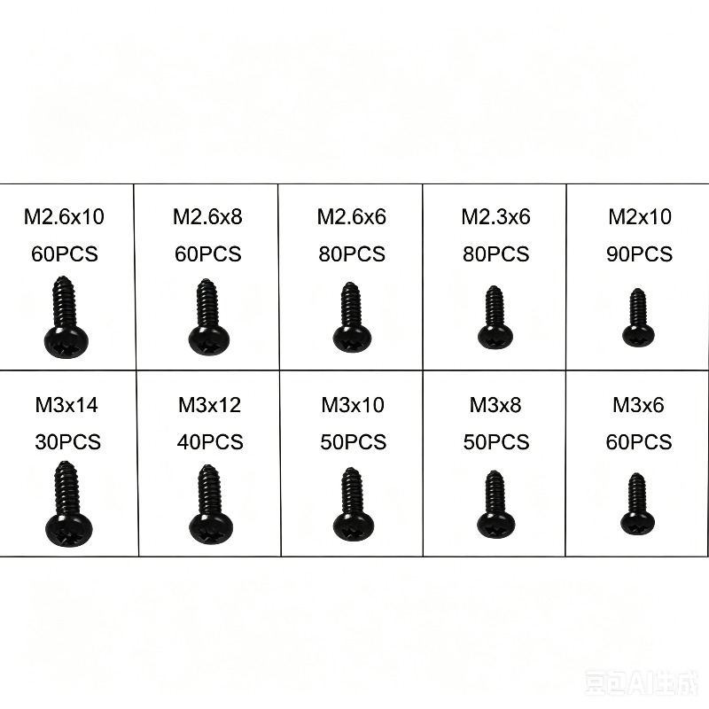 600 Pcs M2-M3 Black Torx Pan H - Furniture Hardware Repair ulasan dan harga