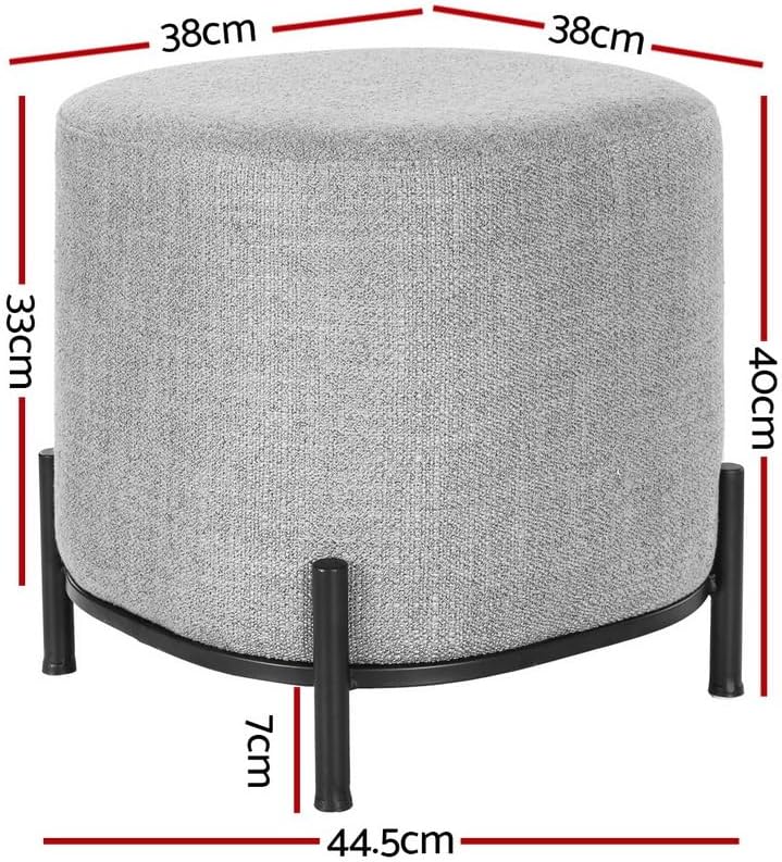 **/Ottoman, Round Footstool Lo - Furniture Foot Pad ulasan dan harga