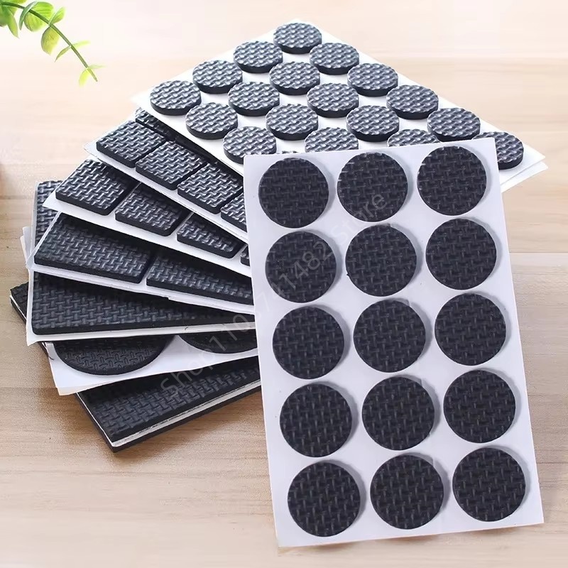 2-48Pc Self Adhesive Black Fur - Furniture Foot Pad ulasan dan harga