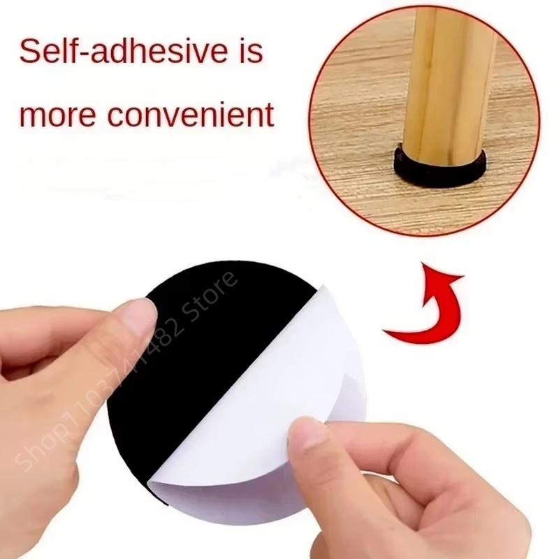 2-48Pc Self Adhesive Black Fur - Furniture Foot Pad ulasan dan harga