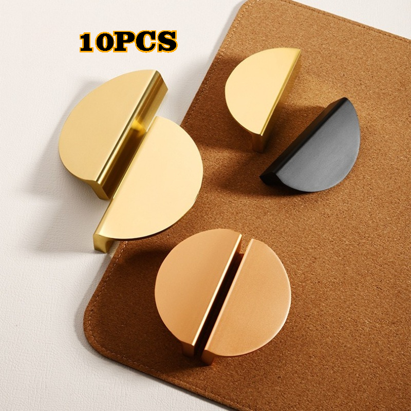 10 PCS Simple Semicircle Black - Furniture Hardware Wholesale ulasan dan harga