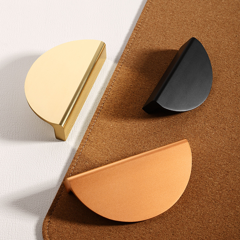10 PCS Simple Semicircle Black - Furniture Hardware Wholesale ulasan dan harga