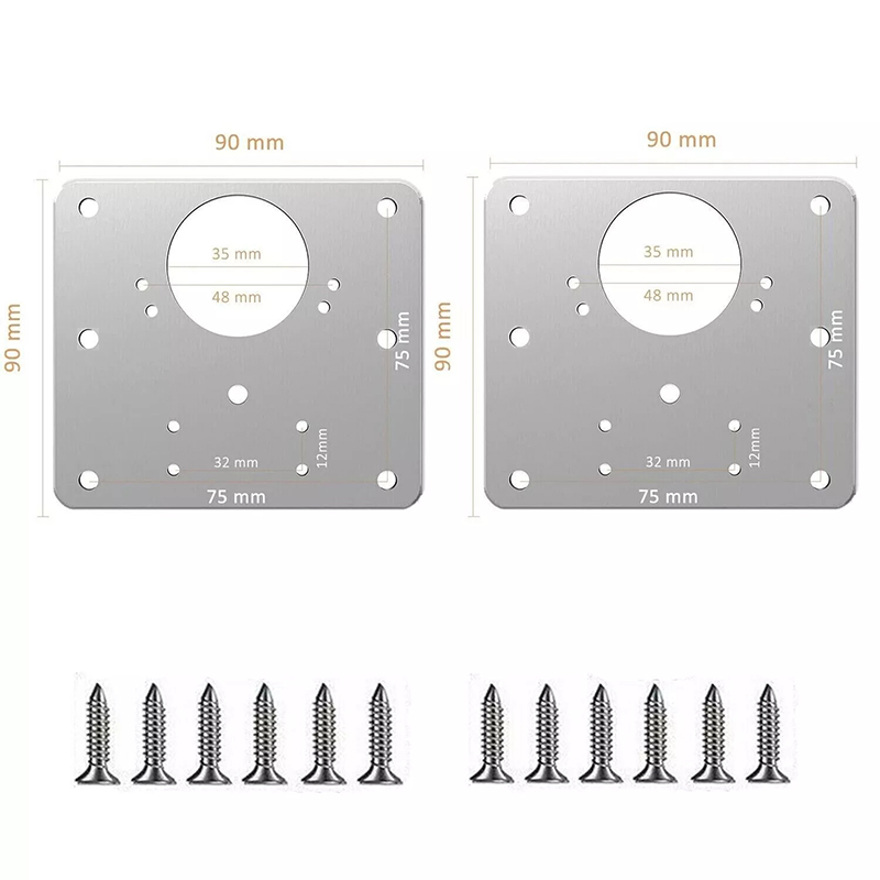 2/10Pcs Sets Hinge Repair Plat - Furniture Hardware Repair ulasan dan harga
