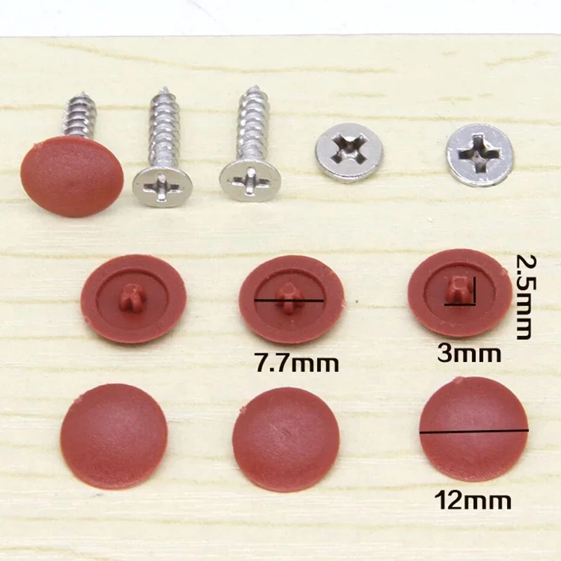100 Pcs/bag Plastic Nuts Bolts - Furniture Hardware Covers ulasan dan harga