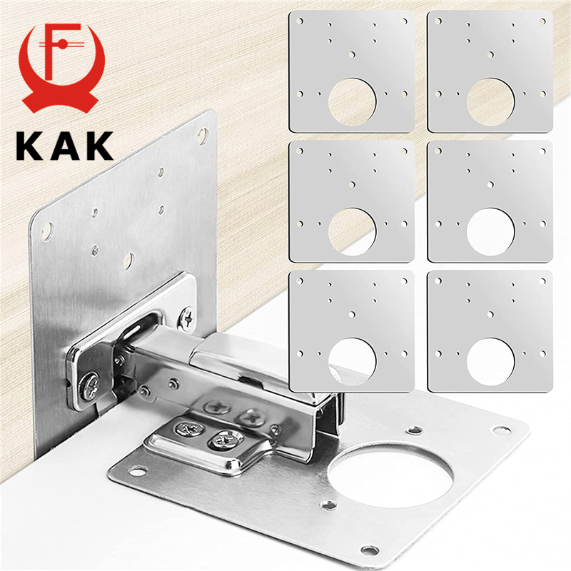 KAK 8pcs Hinge Repair Plate Br - Furniture Hardware Repair ulasan dan harga