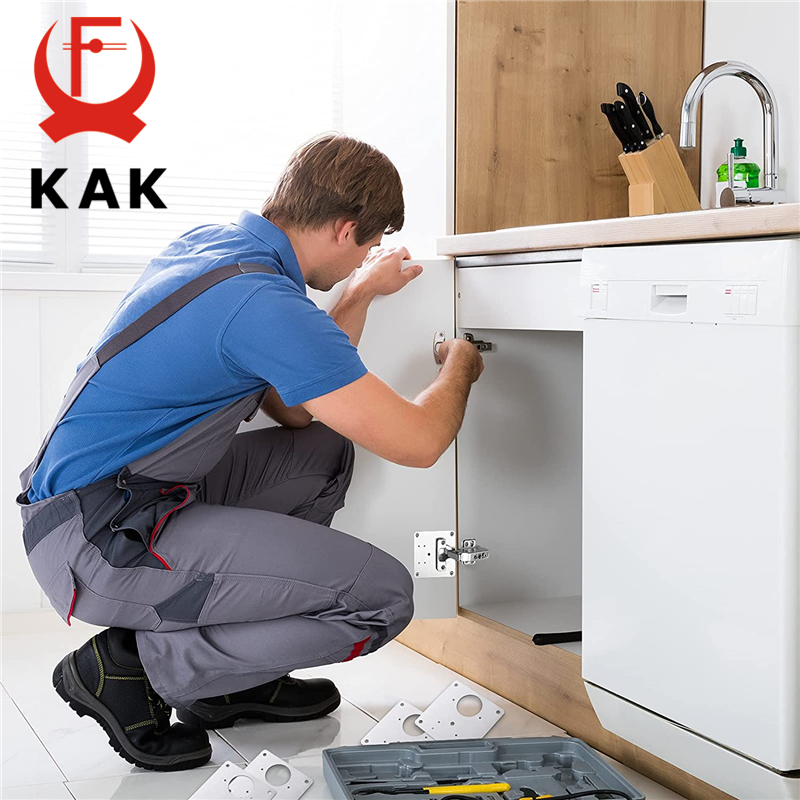KAK 8pcs Hinge Repair Plate Br - Furniture Hardware Repair ulasan dan harga