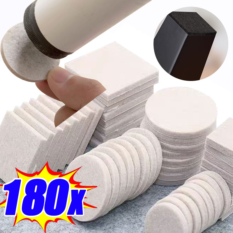 18/180Pcs Felt Chair Leg Pads  - Furniture Foot Pad ulasan dan harga