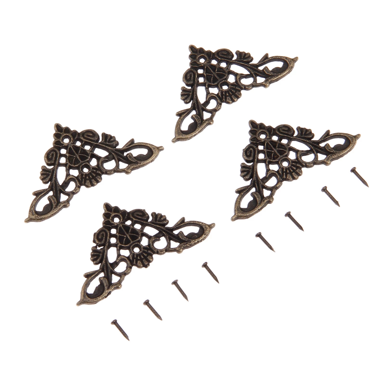 12pcs Antique Corner Brackets  - Furniture Hardware Antique ulasan dan harga