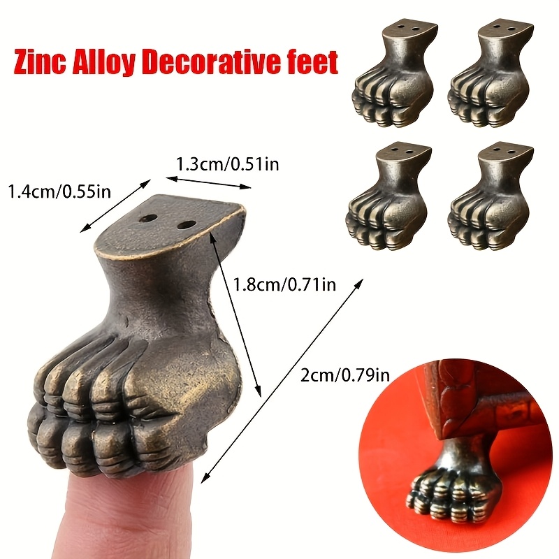 8pcs Antique Foot Brass Jewelr - Furniture Hardware Antique ulasan dan harga