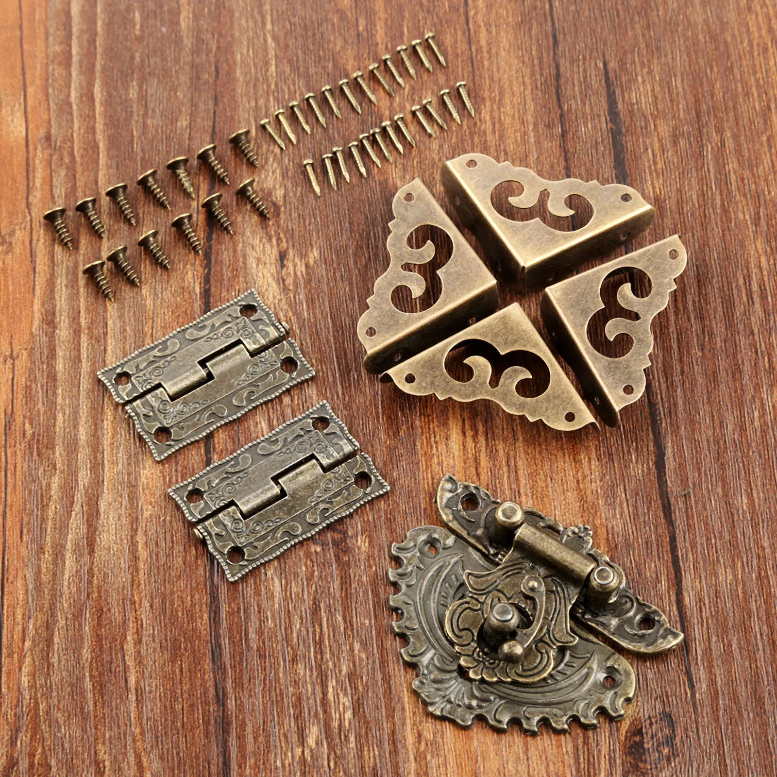 7pcs/set Antique Bronze Padloc - Furniture Hardware Antique ulasan dan harga