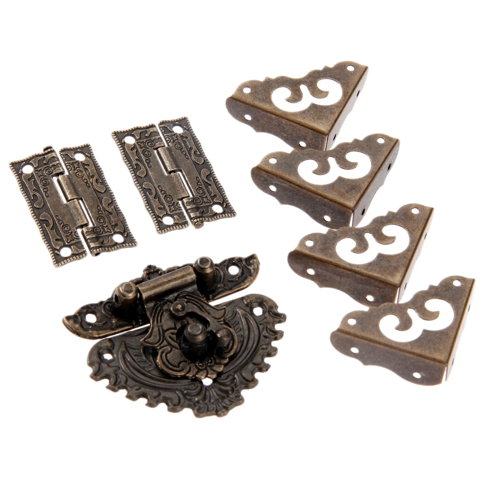 7pcs/set Antique Bronze Padloc - Furniture Hardware Antique ulasan dan harga