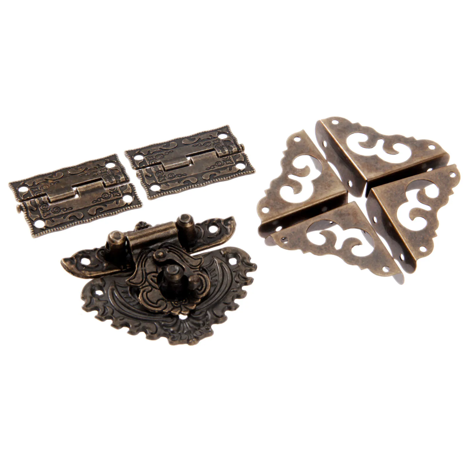7pcs/set Antique Bronze Padloc - Furniture Hardware Antique ulasan dan harga
