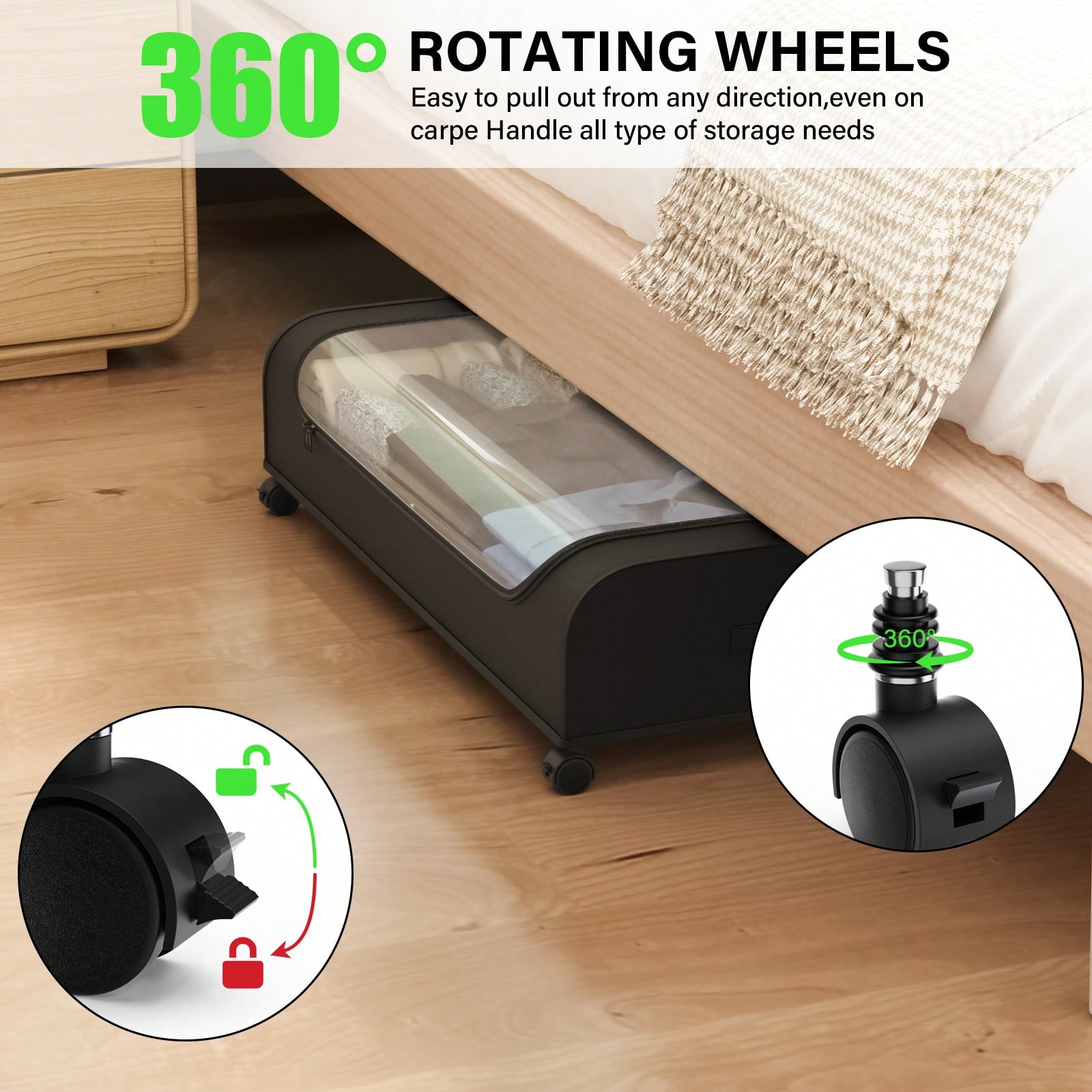 Underbed Storage Organizer Wit - Furniture Hardware For Bed ulasan dan harga
