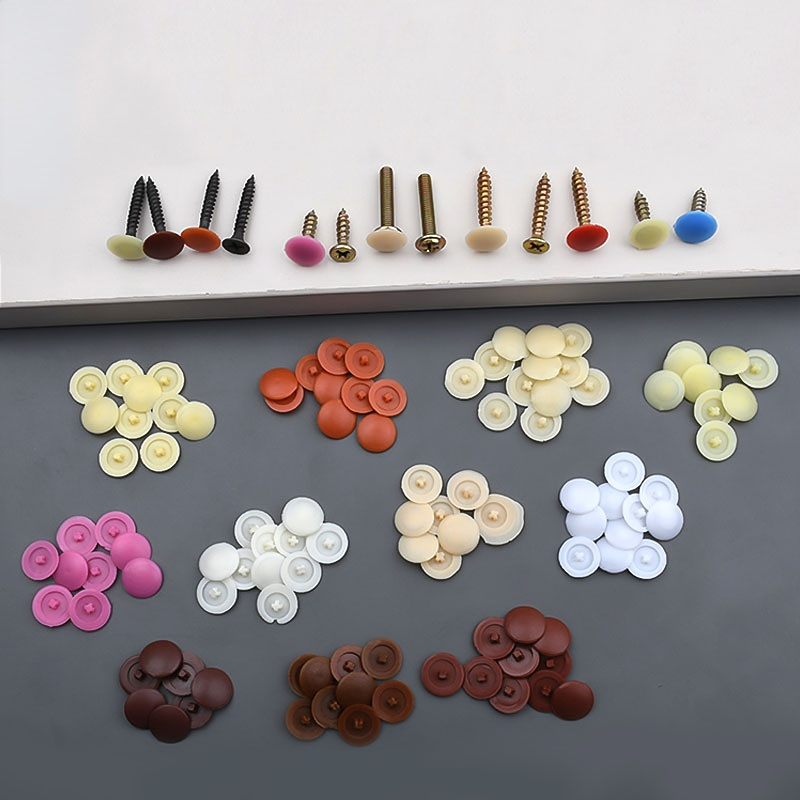 100/500/1000pcs Plastic Screw  - Furniture Hardware Covers ulasan dan harga