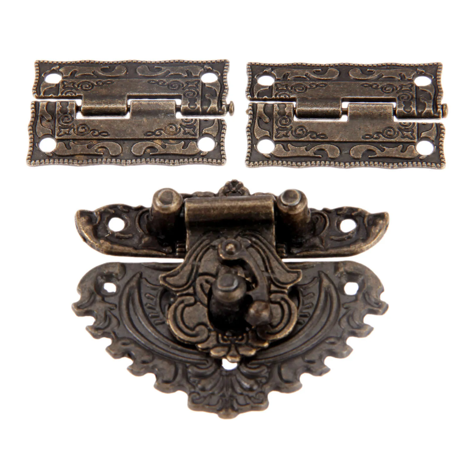 3pcs/set Antique Bronze Padloc - Furniture Hardware Antique ulasan dan harga