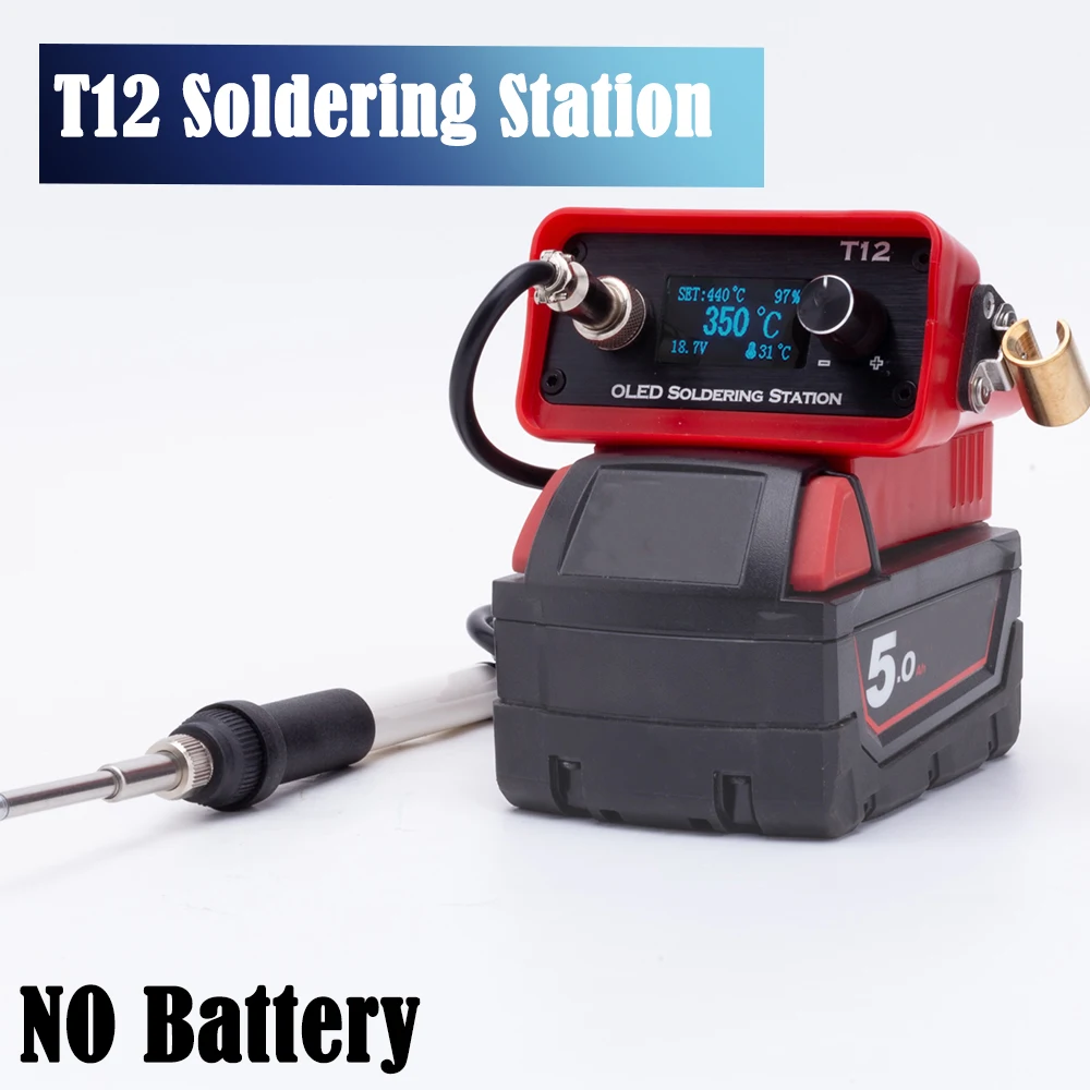 OLED T12 Cordless Soldering Ir - Milwaukee Drill M12 Fuel ulasan dan harga