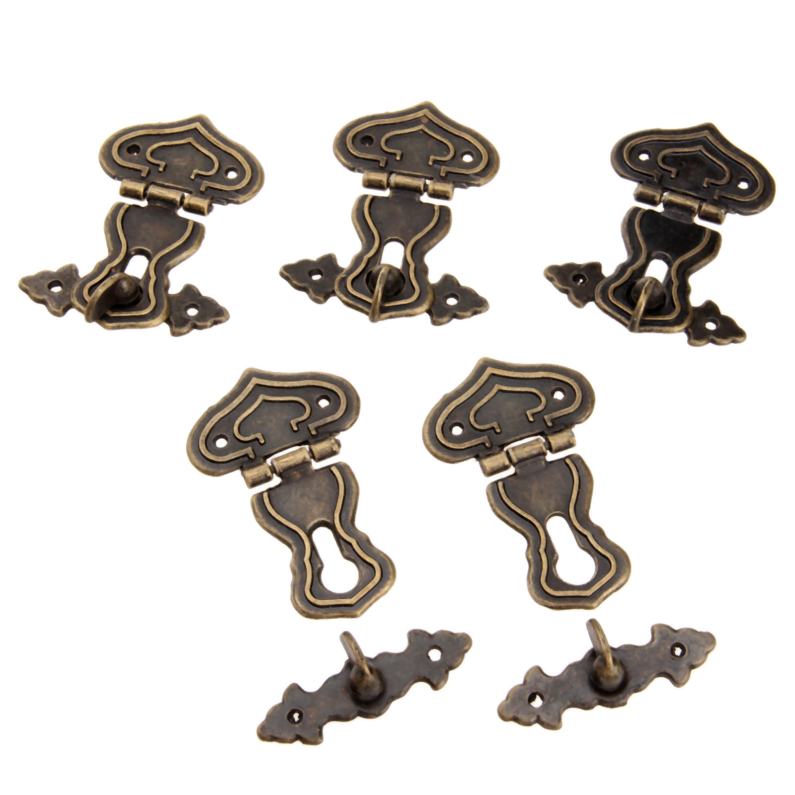 5Pcs 63x47mm Antique Metal Loc - Furniture Hardware Antique ulasan dan harga