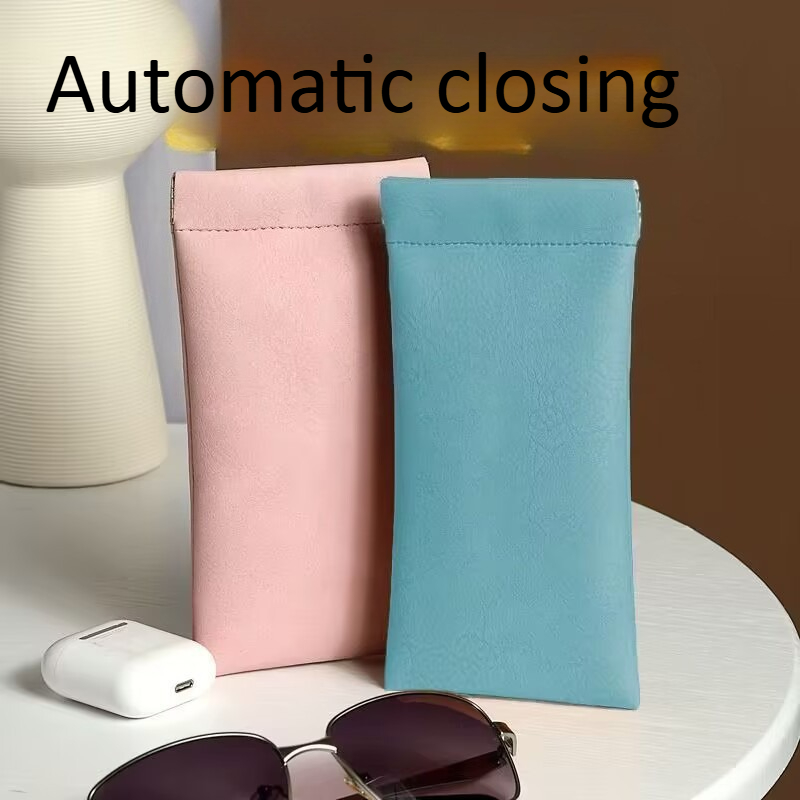 Unisex Leather Eyeglass Case P - Soft Close Hinge ulasan dan harga