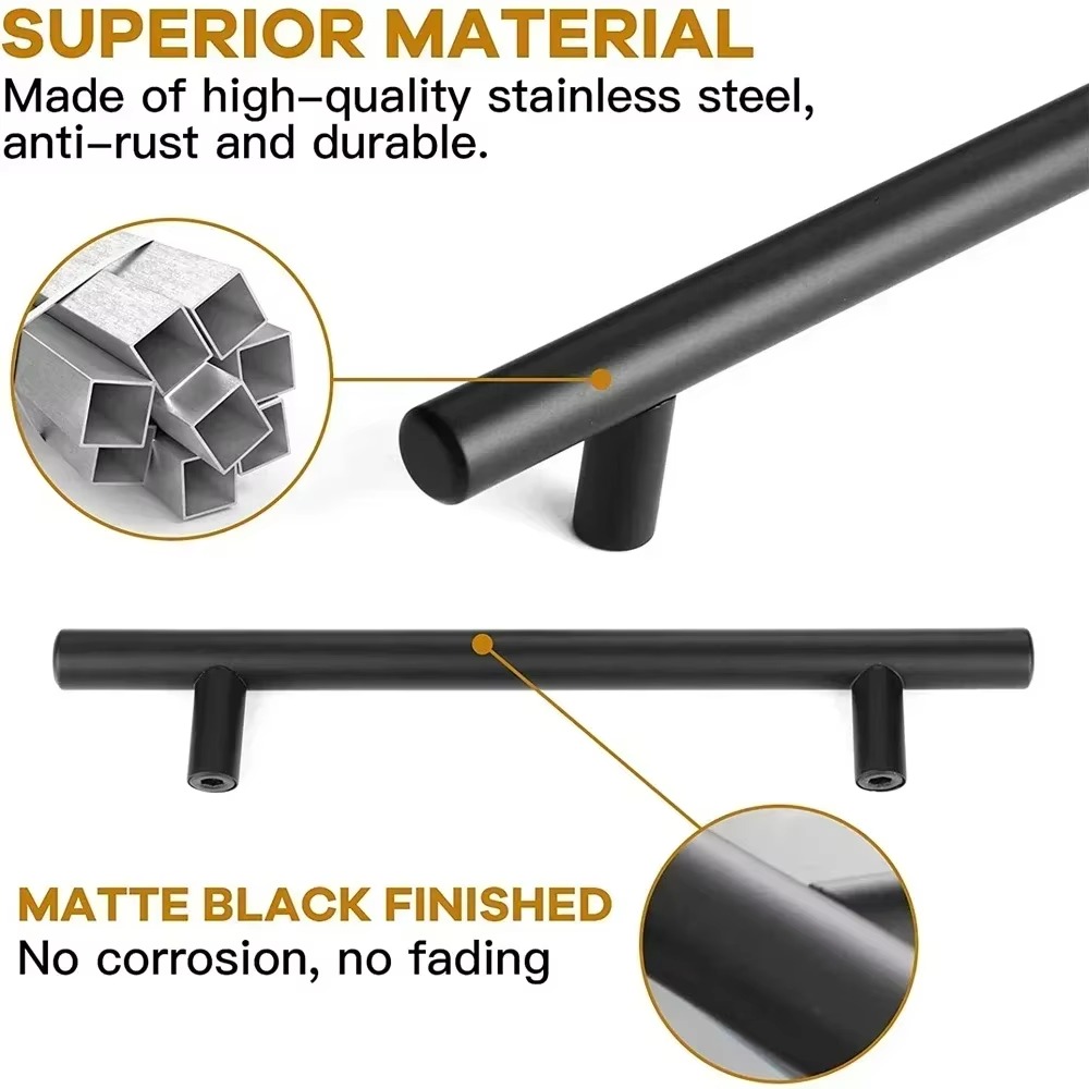 20 PCS Cabinet Pulls Matte Bla - Restoration Hardware Furniture Used ulasan dan harga