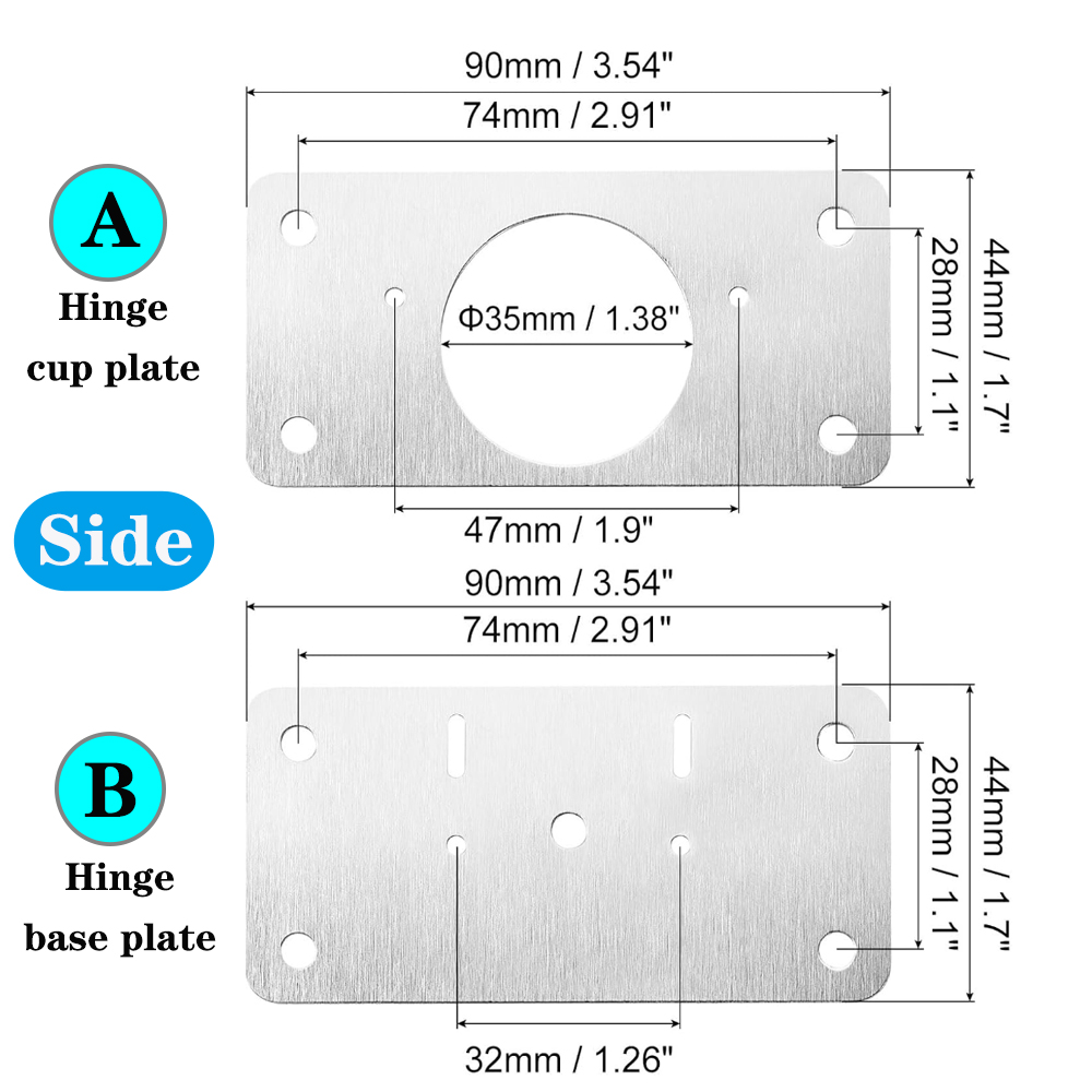 4/8/12 Kit Hinge Kit Cabinet D - Restoration Hardware Furniture Outdoor ulasan dan harga