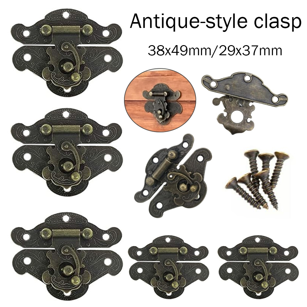 5-20pcs Vintage Metal Hasp Lat - Furniture Hardware Antique ulasan dan harga