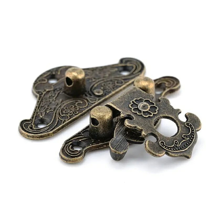 5-20pcs Vintage Metal Hasp Lat - Furniture Hardware Antique ulasan dan harga