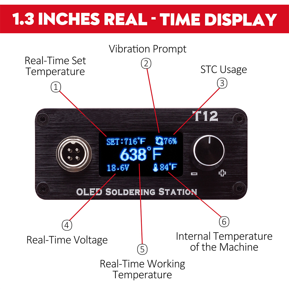 OLED T12 Soldering Iron Statio - Milwaukee Drill M12 Fuel ulasan dan harga