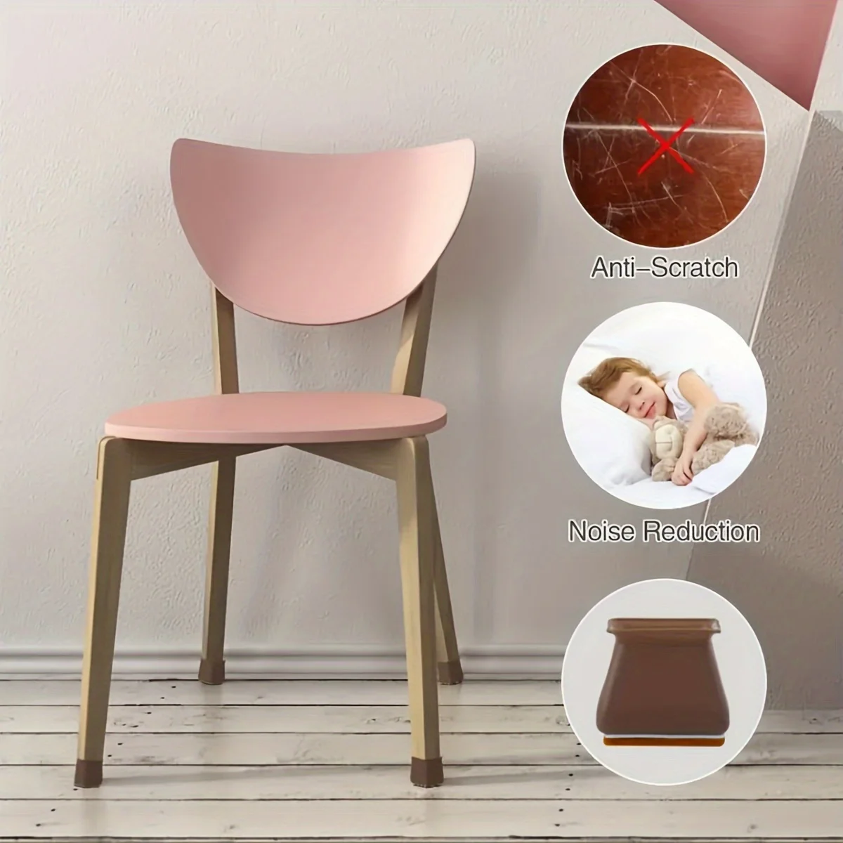 Silicone Edge Wrapped Chair Fo - Furniture Foot Pad ulasan dan harga