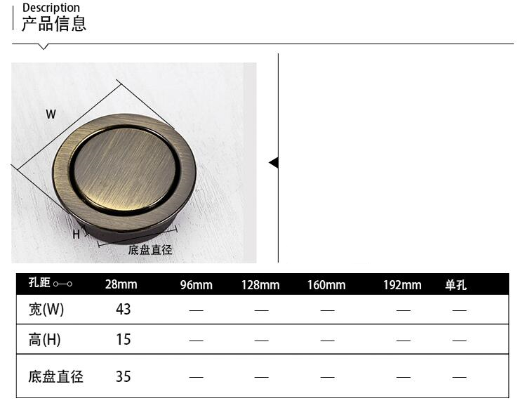 Concealed Dark Handle Hidden F - Furniture Hardware Vintage ulasan dan harga