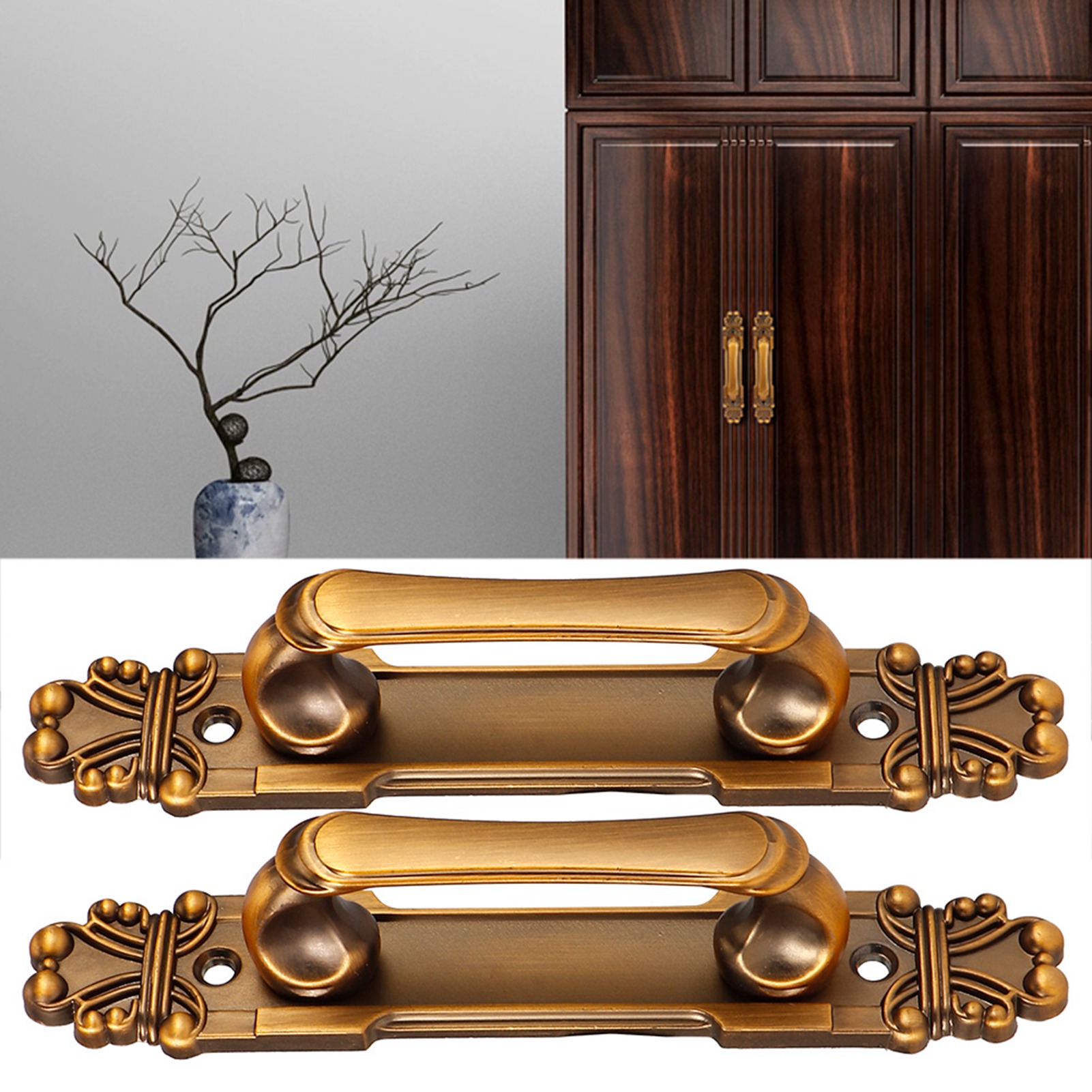 2Pcs/Set European Style Antiqu - Furniture Hardware Knobs ulasan dan harga